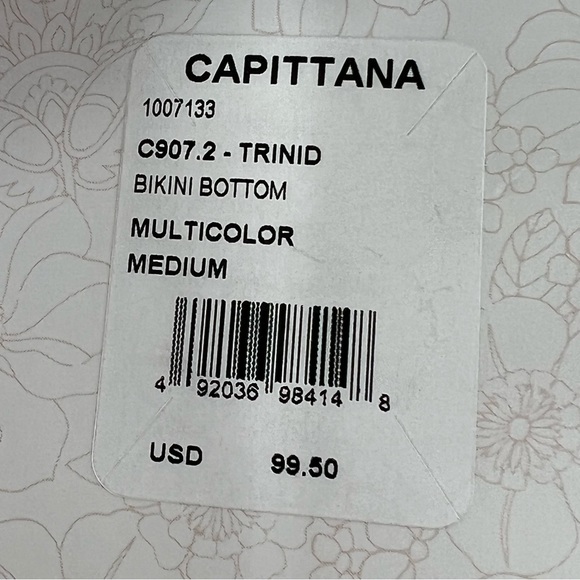 Capittana NWT Trinidad Pastel Crochet Bikini Bottom size Medium - Picture 6 of 9